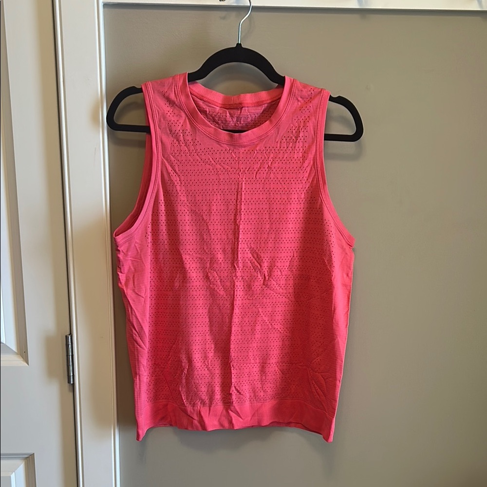 Pink Muscle Tee Sleeveless Top